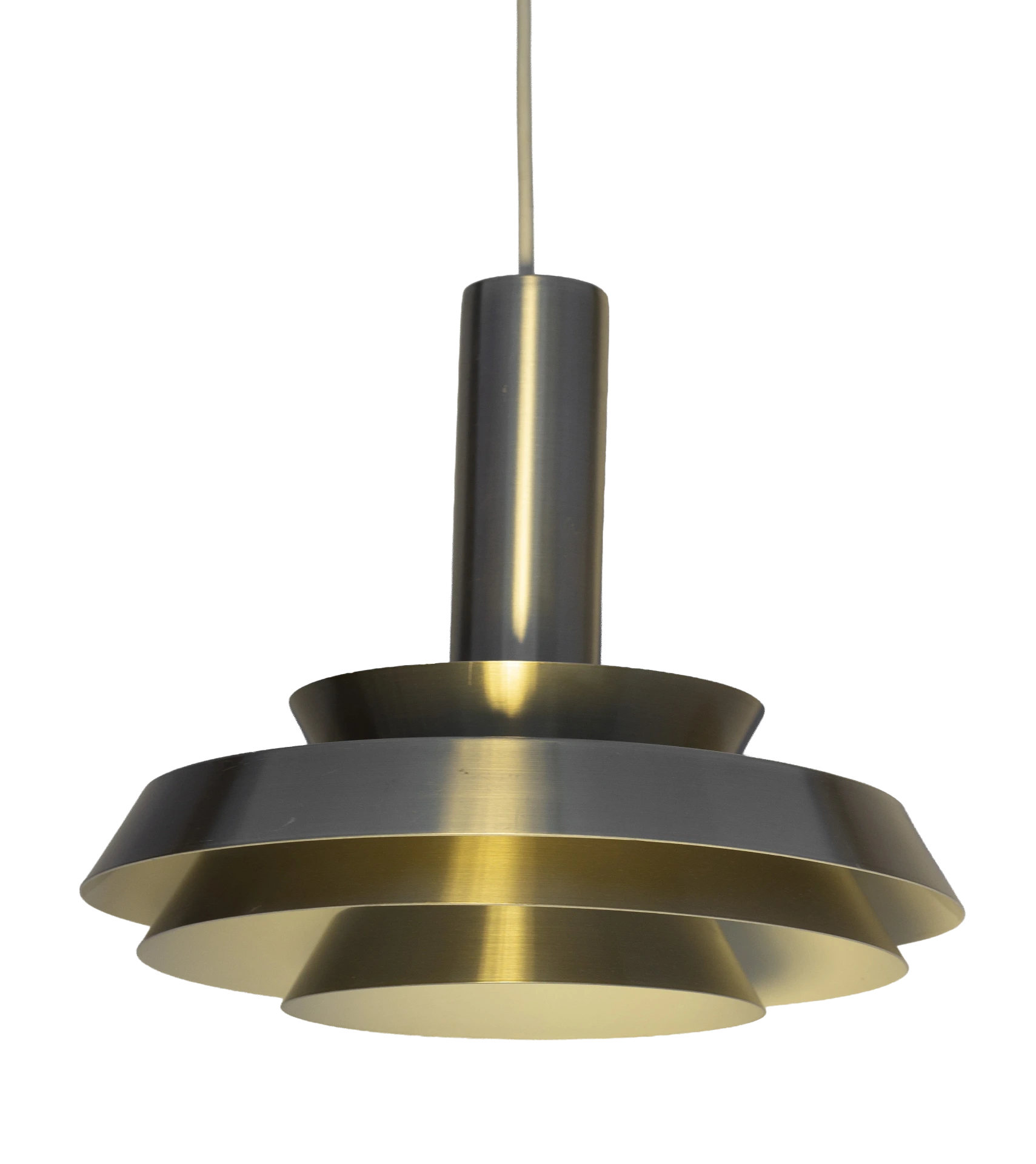 Danish vintage pendant lamp manufactured by Lyskær Belysning in the 1970s.