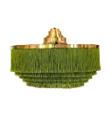 Hans-Agnes Jakobsson T-603 brass pendant with fringes 