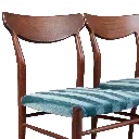 Set of 4 teak dining chairs designed by Gustav Herkrströter for Lübke Modell 603