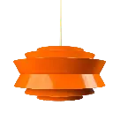 Orange pendant lamp by Carl Thore for Granhaga