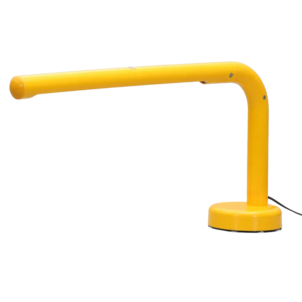 Yellow Tube Desk Lamp by Anders Pehrson for Ateljé Lyktan, 1970s 