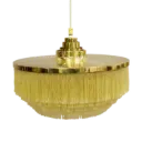 Hans-Agne Jakobsson T-603 brass pendant with yellow fringes