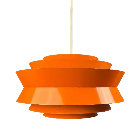 Carl Thore orange pendant lamp for Granhaga